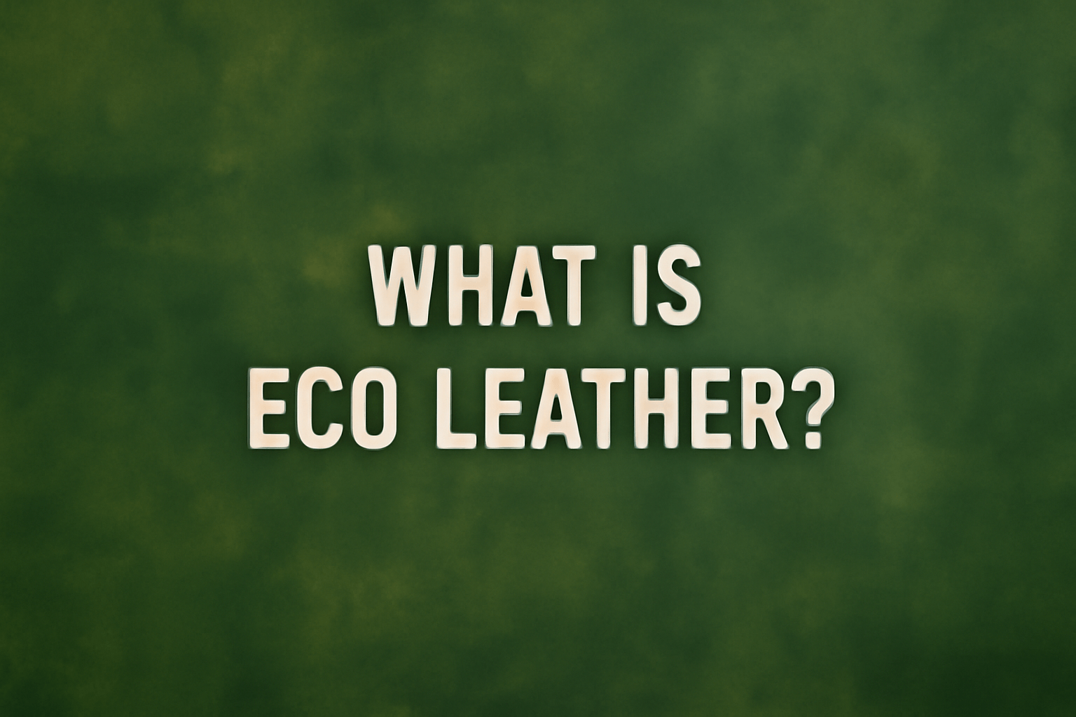 What Is Eco Leather