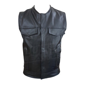 leather motorcycle vest