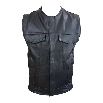 leather motorcycle vest