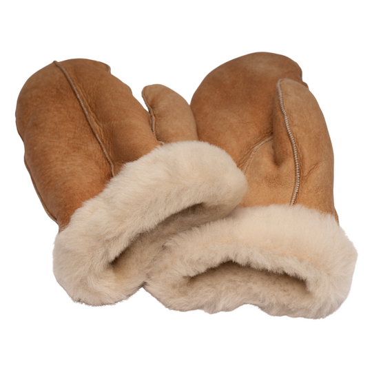 Tan Sheepskin Mittens