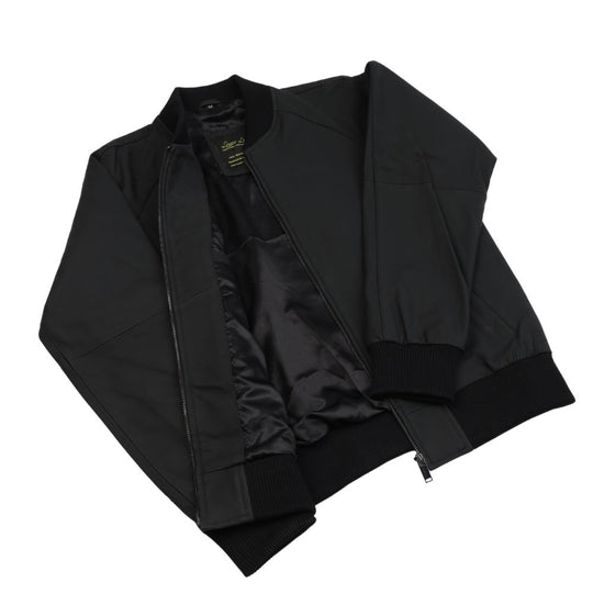 Colt matte black ribbed bomber jacket