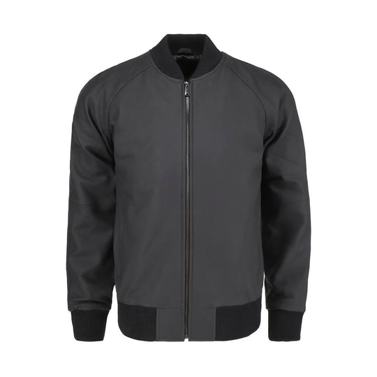 Colt matte black ribbed bomber jacket