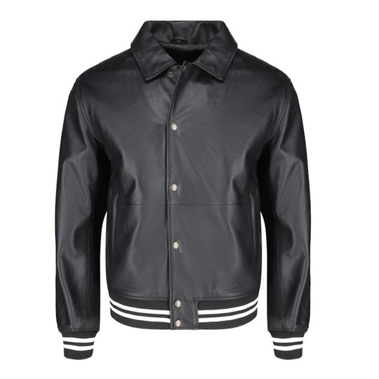 Ryder black varsity style leather jacket