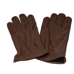 Premium brown leather gloves