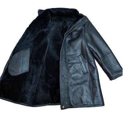 Ralph's Black shearling Long coat