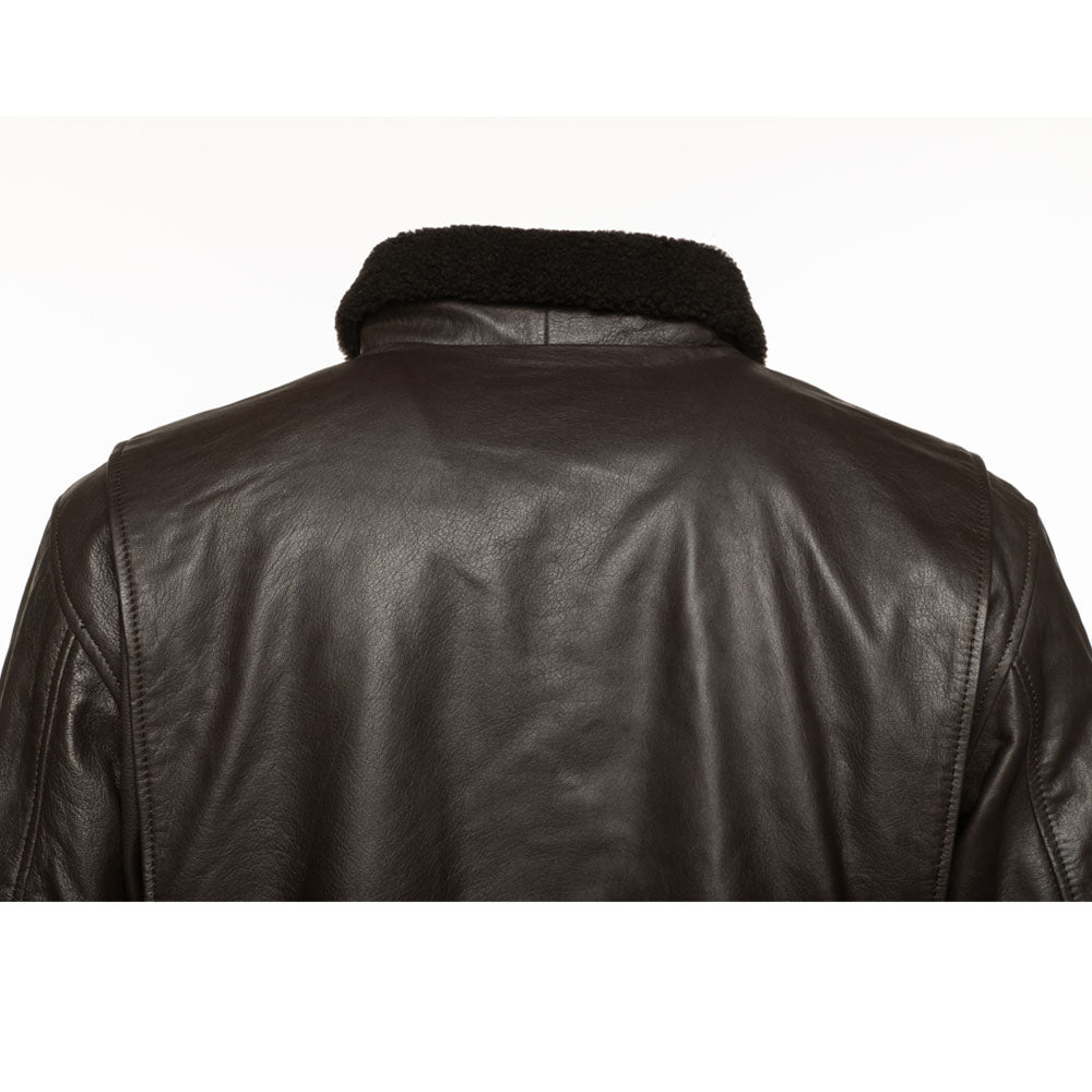 Havana brown A2 Bomber leather jacket