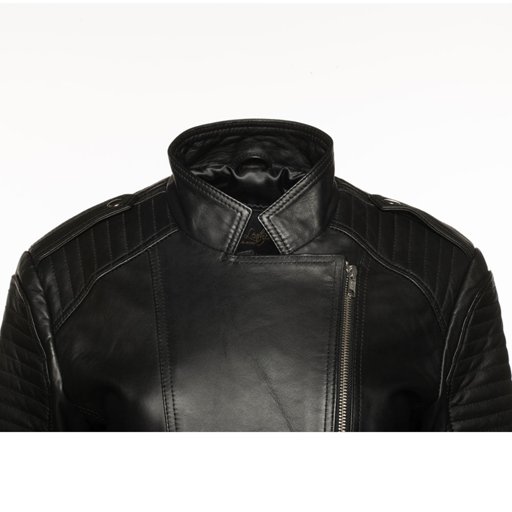 Azura Black women's biker jacket