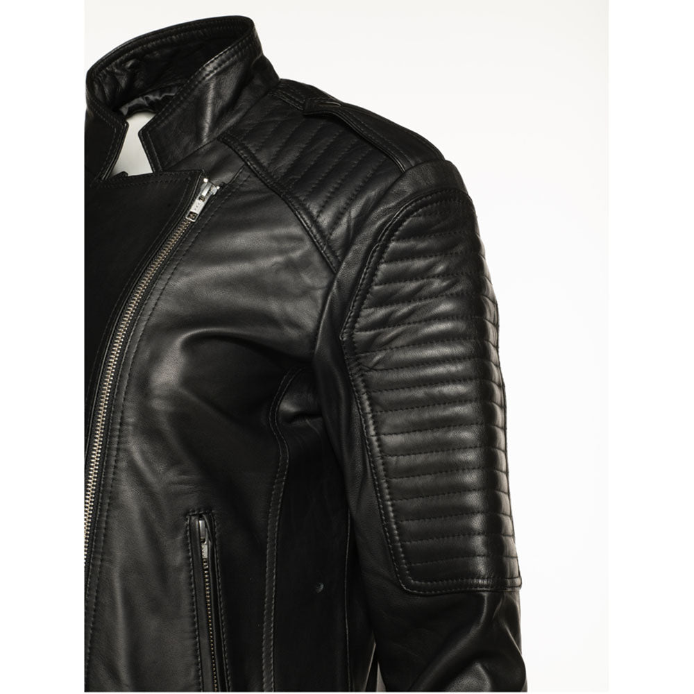 Azura Black women's biker jacket