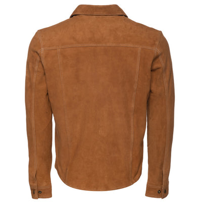 Tan Suede leather shirt