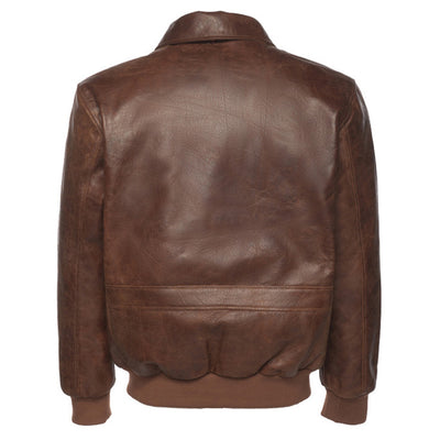 Laurent Vintage Brown A2 bomber Jacket