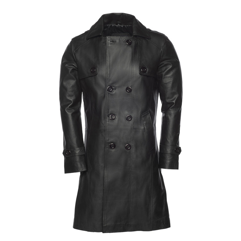 Reiner Black Buttoned up Long coat