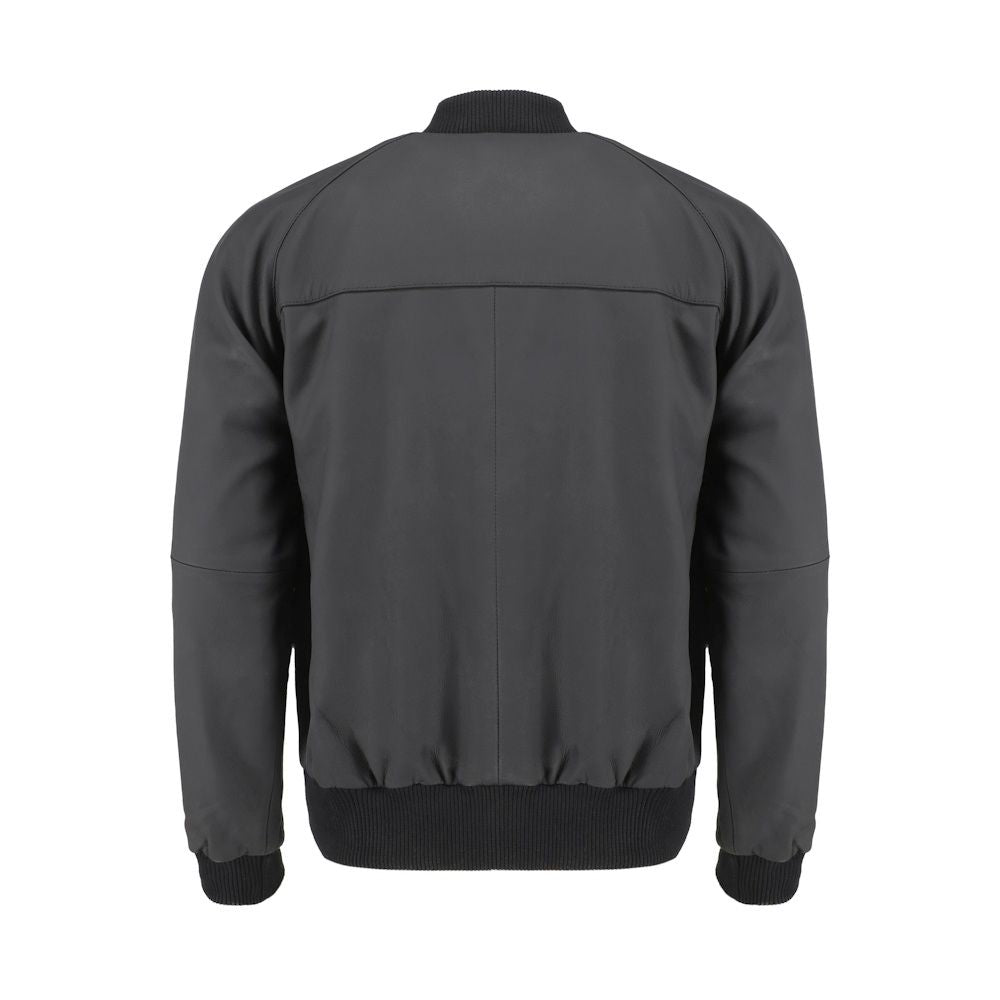 Colt matte black ribbed bomber jacket