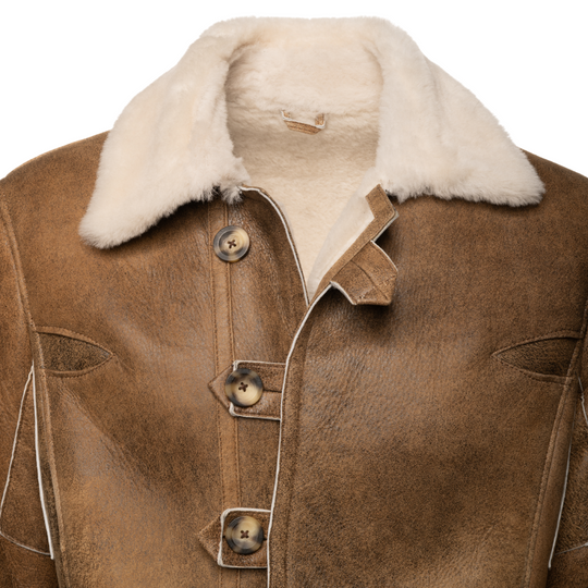 Real shearling coat inspired by Bane in dark knight