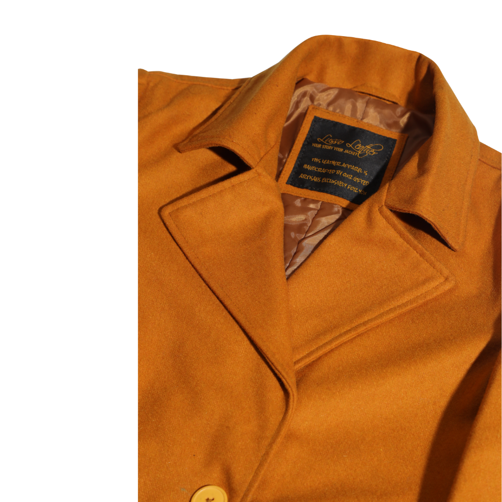 Avenna women's Tan wool overcoat