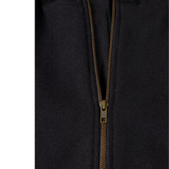 Maddox Black hooded long wool coat