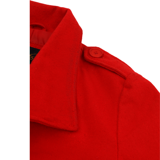 Taisia women's red wool coat