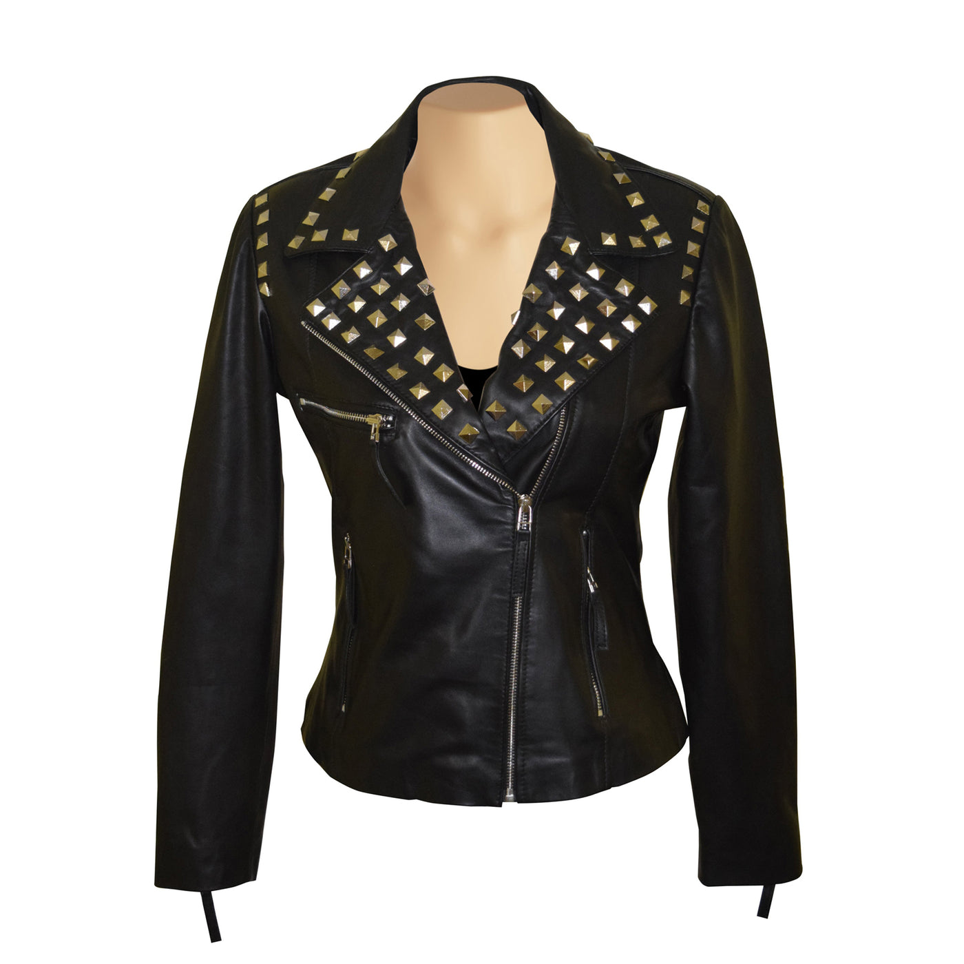 Aliesha’s Biker Style Jacket With Studs