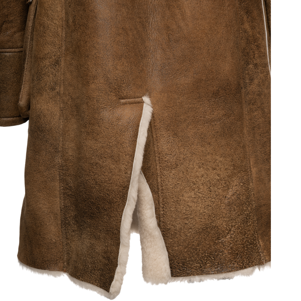 Real shearling coat inspired by Bane in dark knight