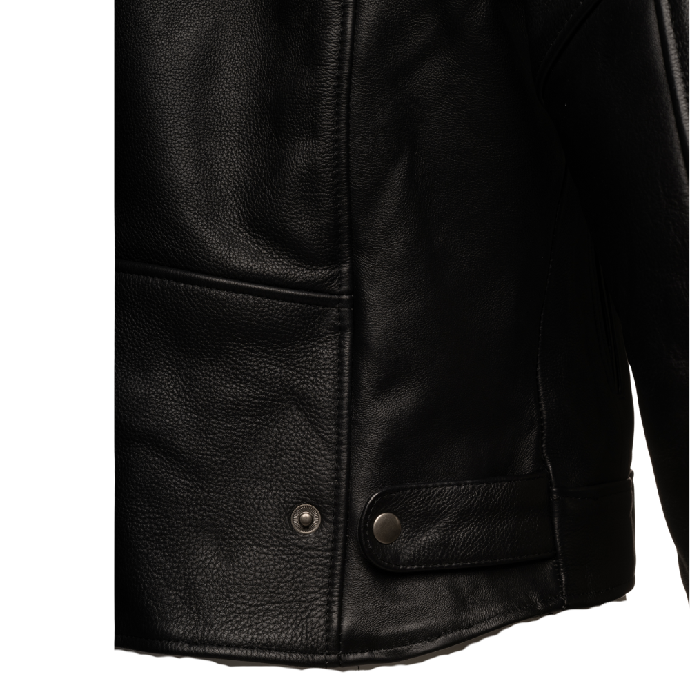 Carson Black cafe racer style Moto jacket