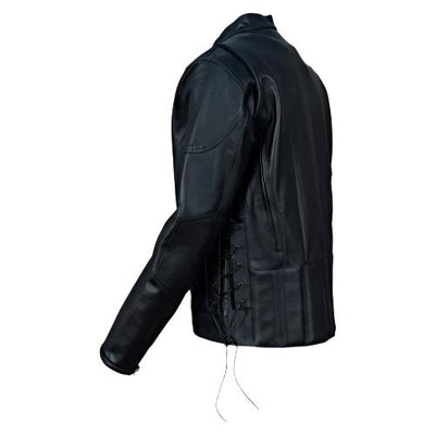 Carson Black cafe racer style Moto jacket