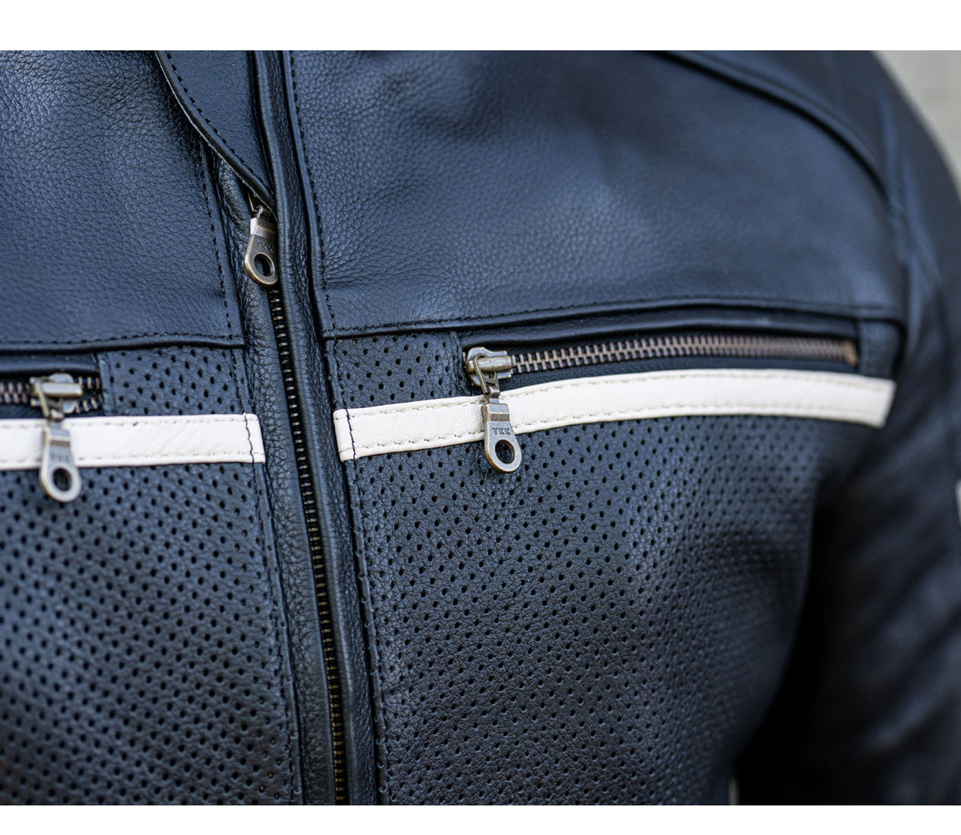 Black Cafe Racer Premium Leather Armored Motorcycle Jacket