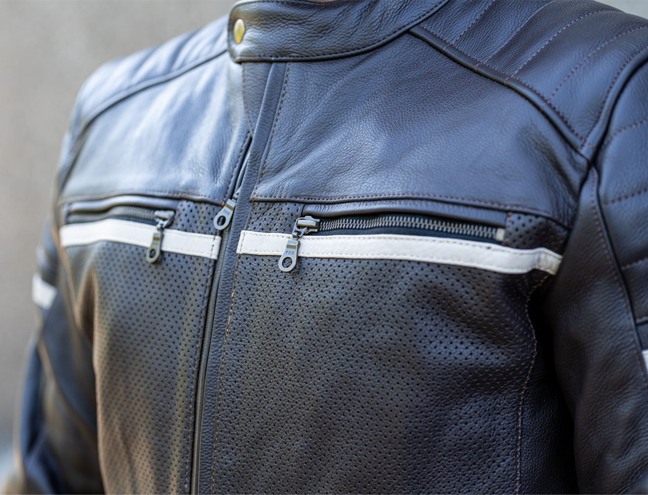 Black Cafe Racer Premium Leather Armored Motorcycle Jacket