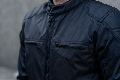 "Elements" High Performance Breathable and Waterproof Textile Motorcycle Jacket with armor protectors