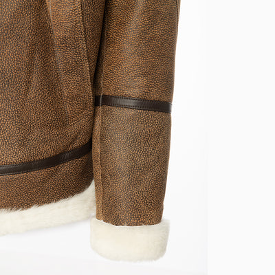 Jacoba Brown B3 shearling bomber jacket