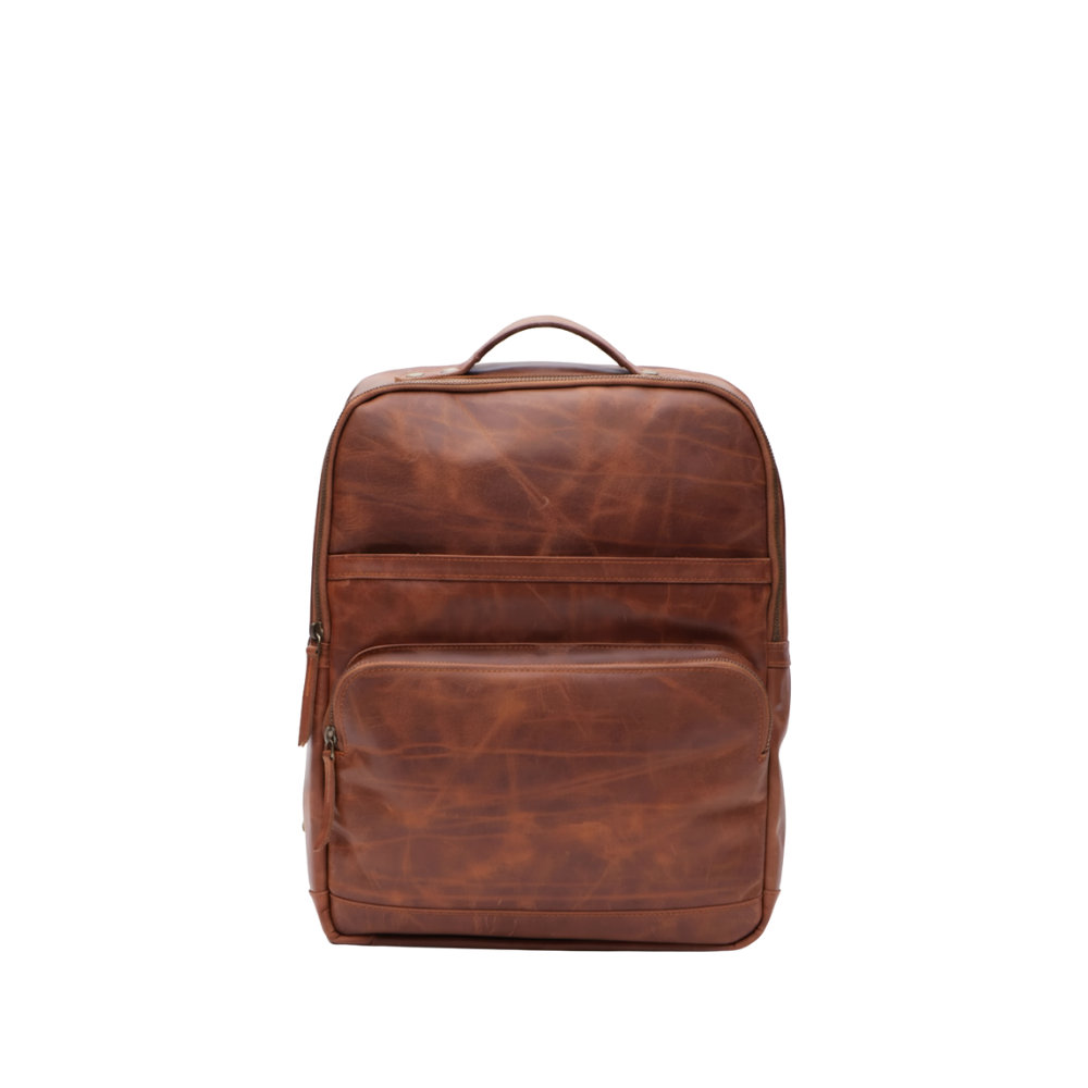 Burch's Vintage Brown Laptop Backpack
