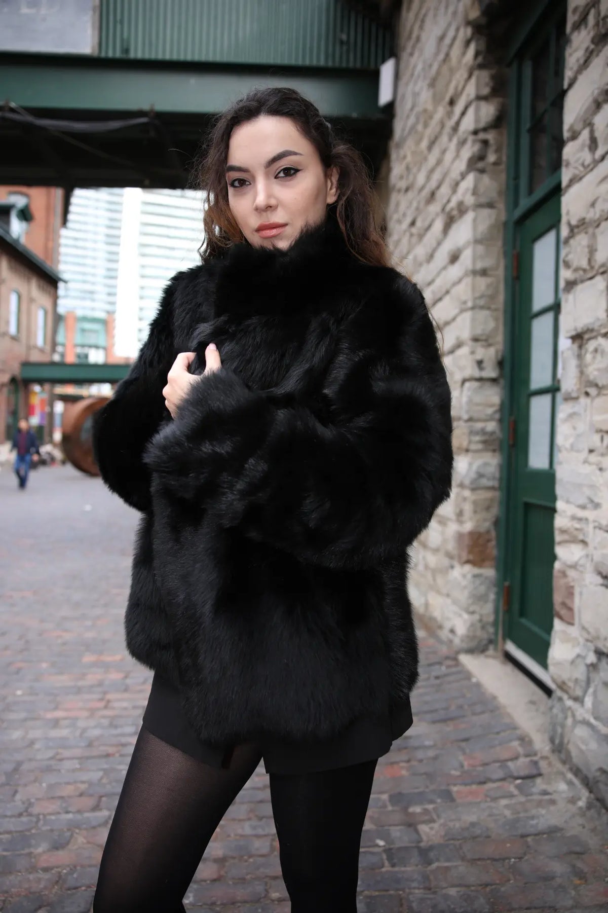 Lumi reversible toscana shearling jacket