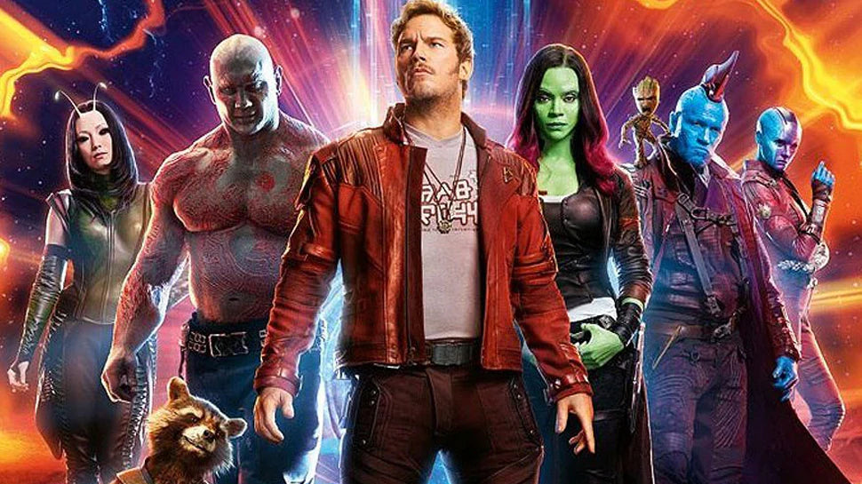 Group of characters from a star lord series with vibrant colors and dynamic poses.