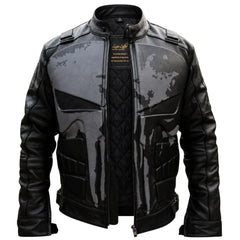 Punisher's Leather Motorcycle Jacket