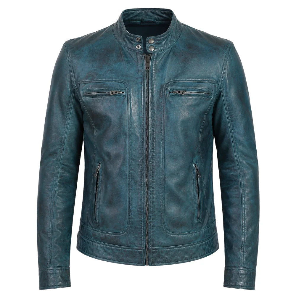 Sapphire Denton's Distressed Leather Jacket