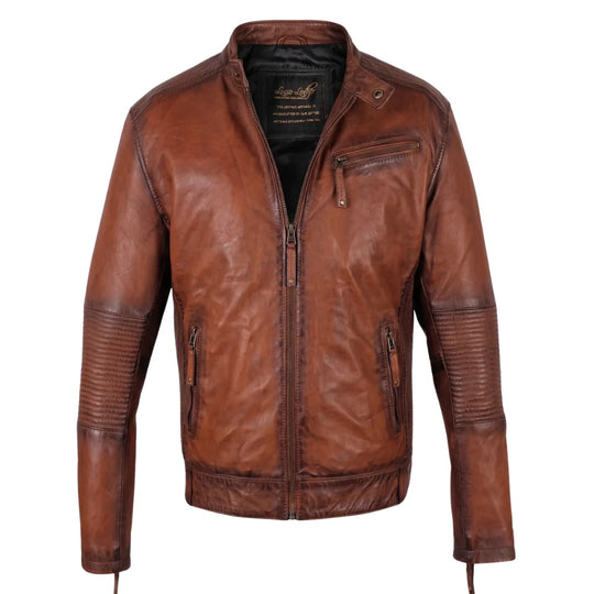 Men's Ruda Burnished Leather Jacket