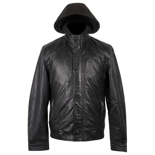Men's Turku Black Leather Jacket