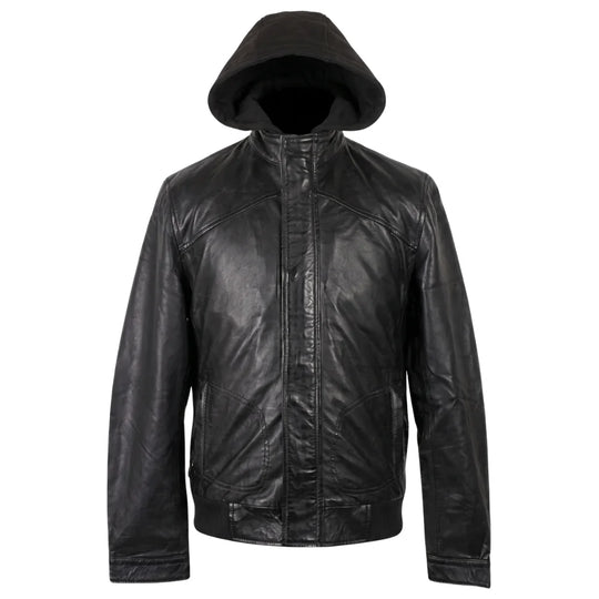 Men's Turku Black Leather Jacket