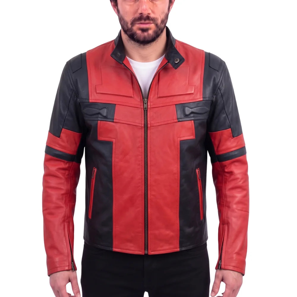 Deadpool Red and Black Cosplay Jacket