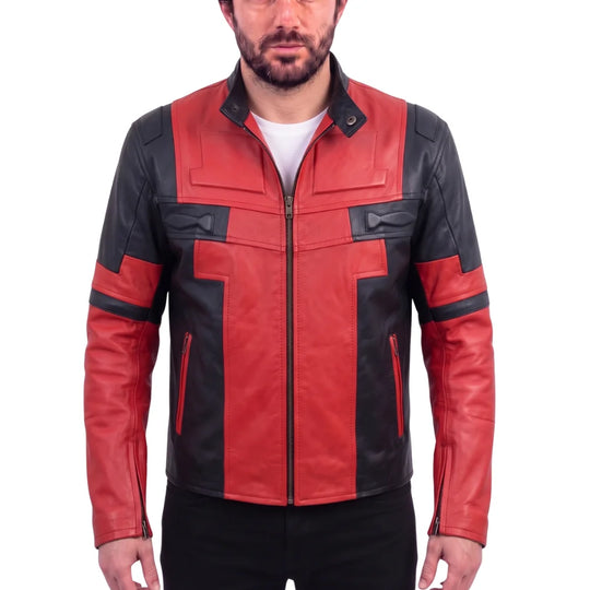 Deadpool Red and Black Cosplay Jacket