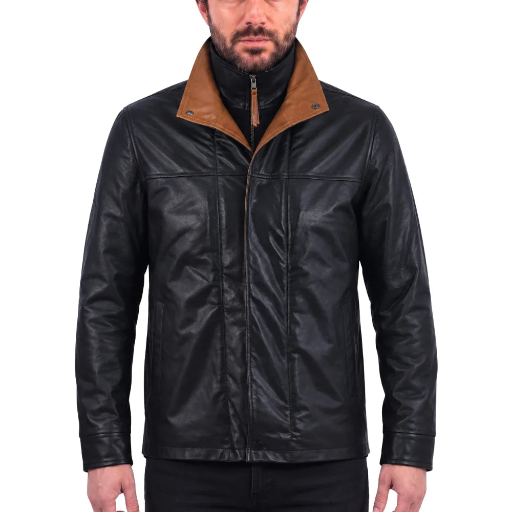 Huxley Black Premium Leather jacket