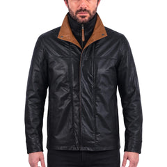 Huxley Black Premium Leather jacket
