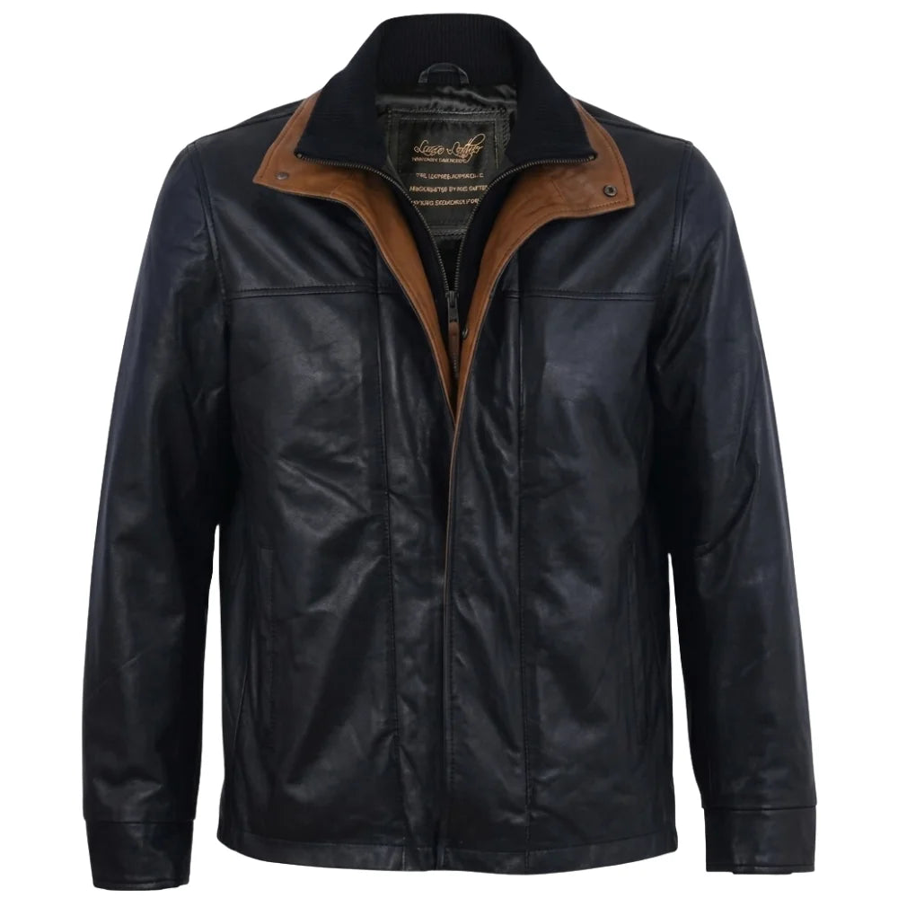 Huxley Black Premium Leather jacket