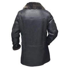 Hal Park's Black Traditional shearling sheepskin coat