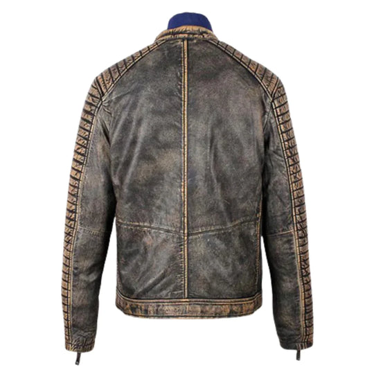 Men's Prato Black Leather Jacket