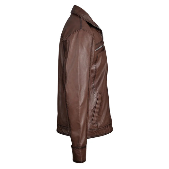 Thatchers premium hand waxed brown leather jacket