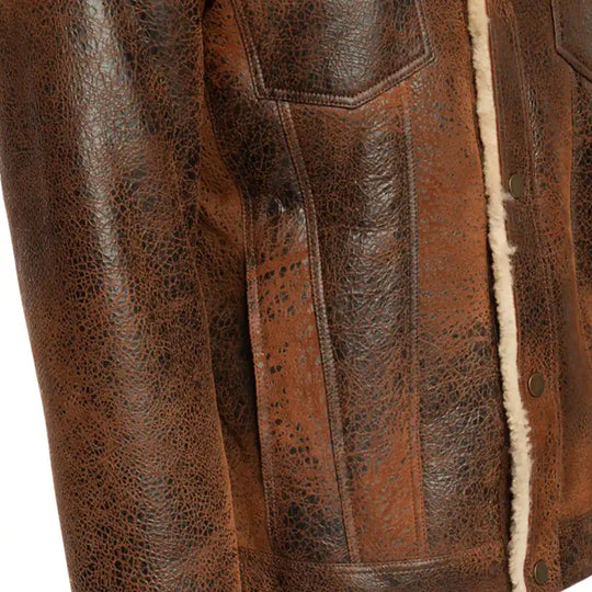 Kevin's Vintage trucker style shearling jacket