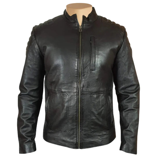 Cleve's leather jacket with Stretch Leather