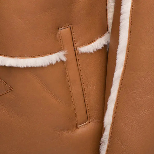 Ace Western Long Shearling Coat