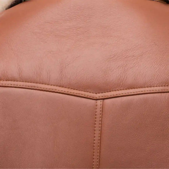 Mike's western Trucker shearling coat