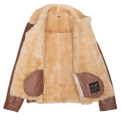 Mike's western Trucker shearling coat