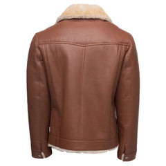 Mike's western Trucker shearling coat